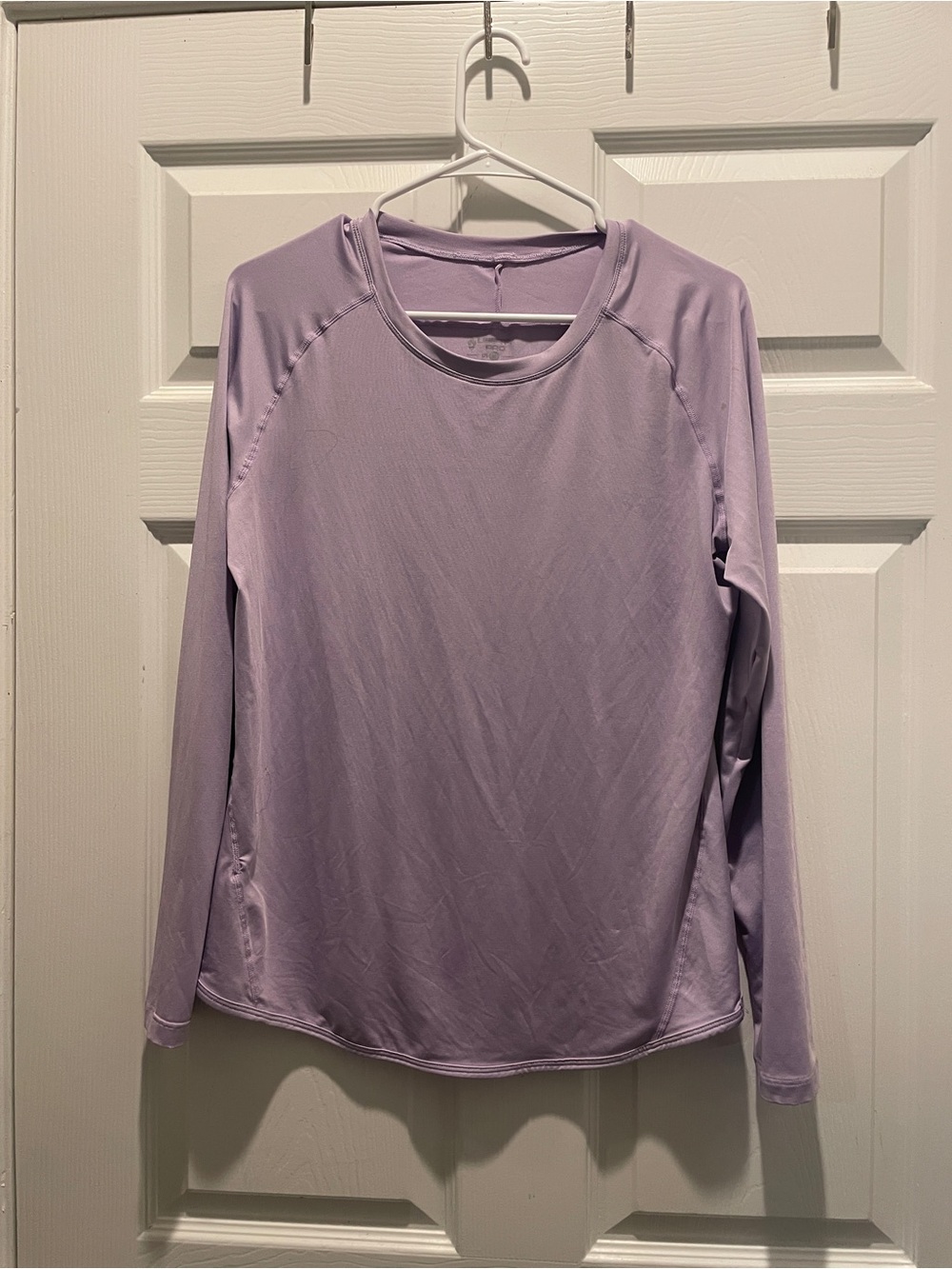 liberty Long-Sleeve Crew Neck Top in Lavender